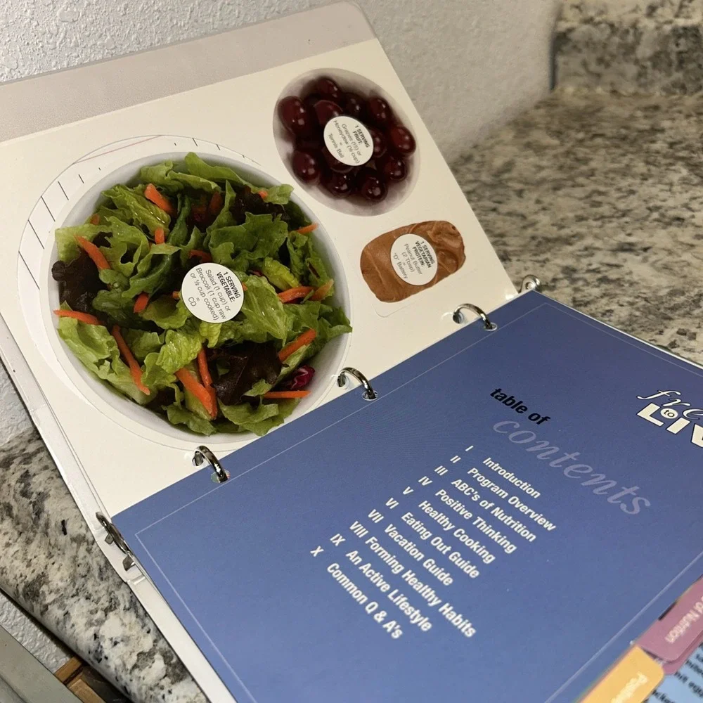 Free to Live: LA Weight Loss Success Kit‎ Ring Binder Book Portion Size